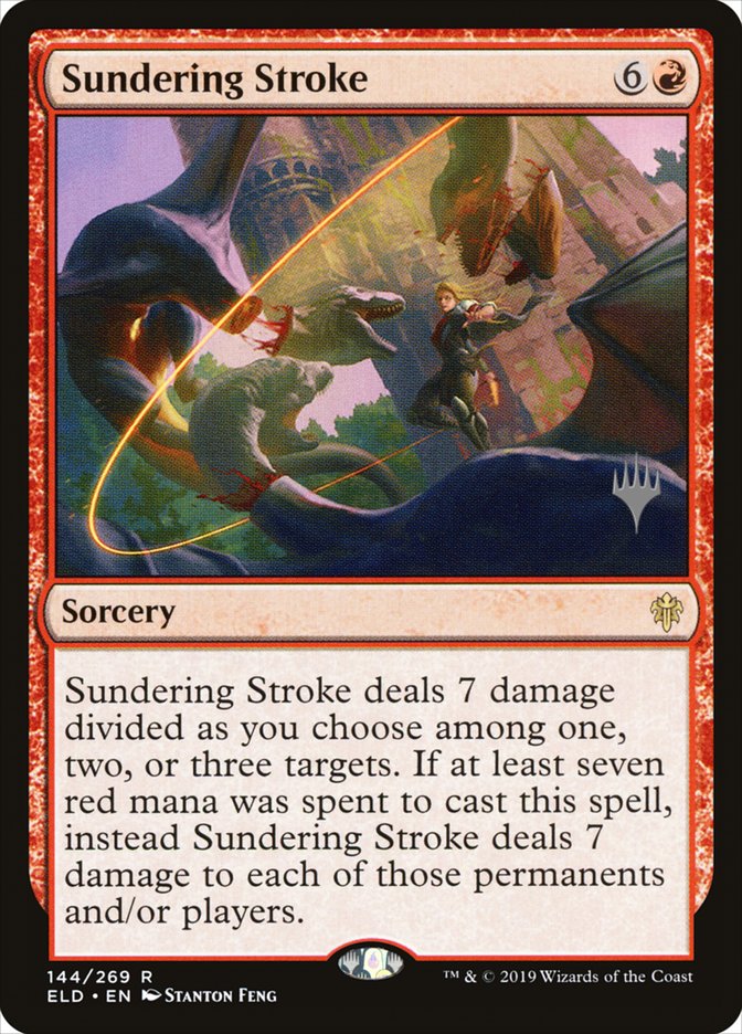 Sundering Stroke (Promo Pack) [Throne of Eldraine Promos] MTG Single Magic: The Gathering | Red Claw Gaming