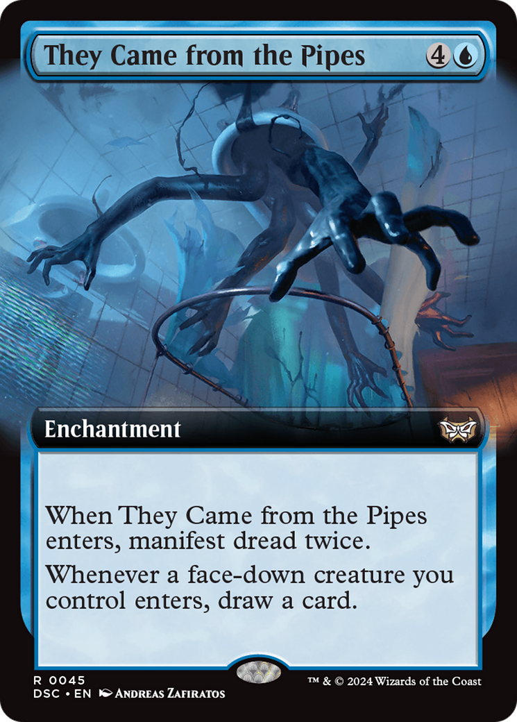 They Came from the Pipes (Extended Art) [Duskmourn: House of Horror Commander] MTG Single Magic: The Gathering | Red Claw Gaming