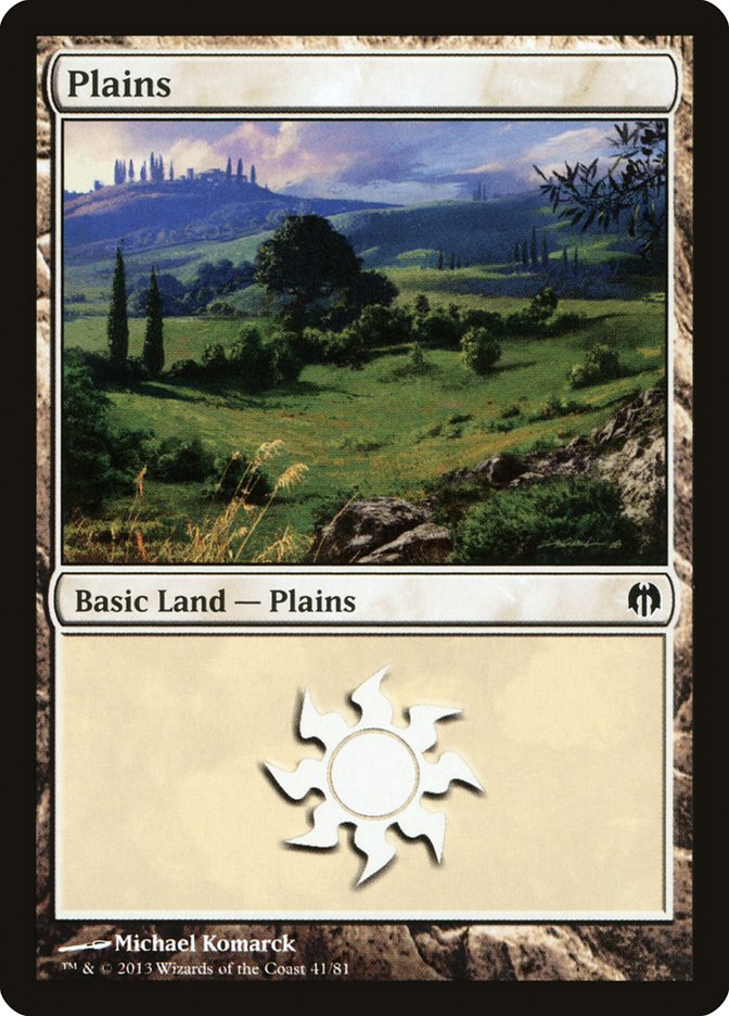 Plains (41) [Duel Decks: Heroes vs. Monsters] MTG Single Magic: The Gathering | Red Claw Gaming