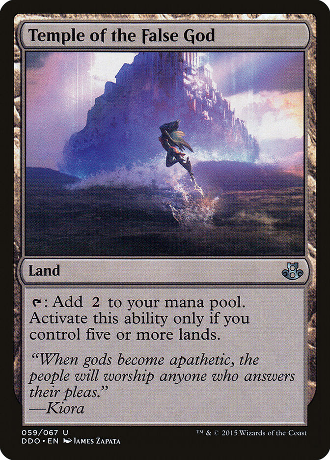 Temple of the False God [Duel Decks: Elspeth vs. Kiora] MTG Single Magic: The Gathering    | Red Claw Gaming