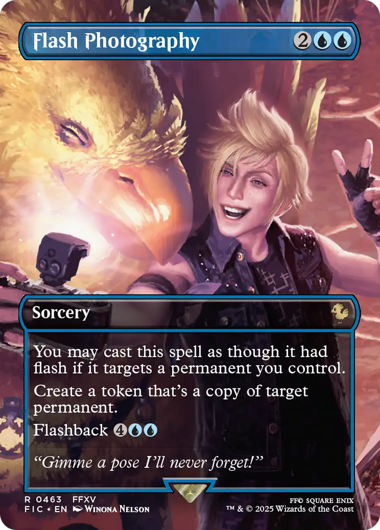 Flash Photography (Borderless) [FINAL FANTASY Commander] MTG Single Magic: The Gathering | Red Claw Gaming