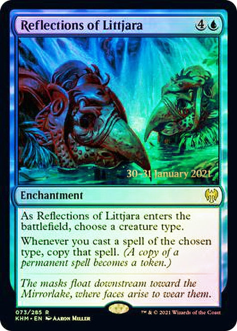 Reflections of Littjara [Kaldheim Prerelease Promos] MTG Single Magic: The Gathering | Red Claw Gaming