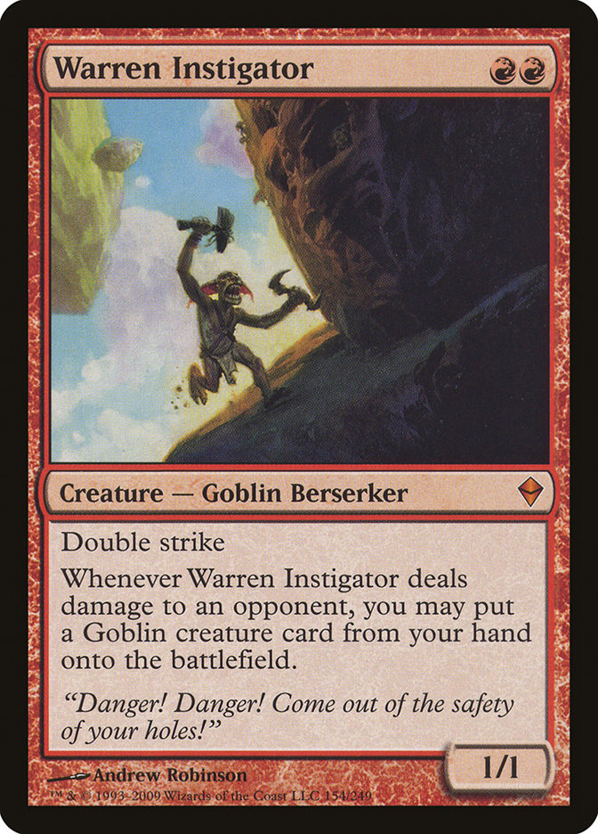Warren Instigator [Zendikar] MTG Single Magic: The Gathering | Red Claw Gaming