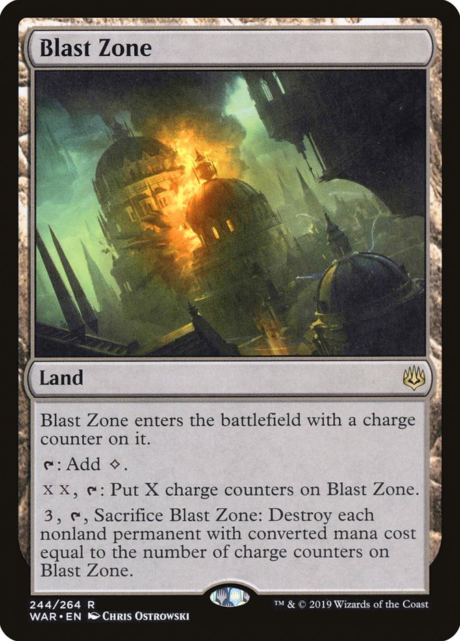 Blast Zone [War of the Spark] MTG Single Magic: The Gathering | Red Claw Gaming