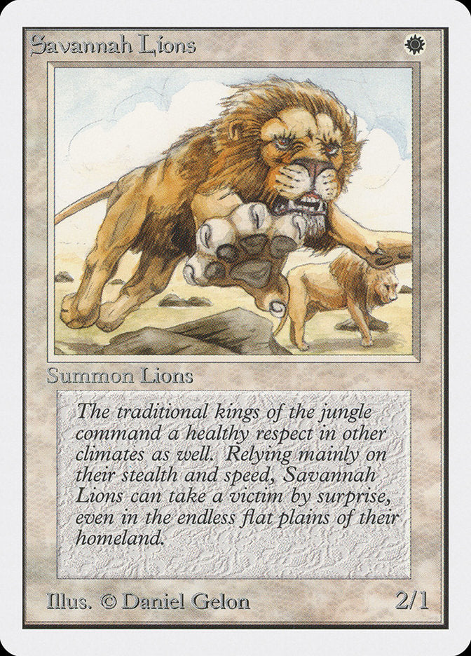 Savannah Lions [Unlimited Edition] MTG Single Magic: The Gathering | Red Claw Gaming