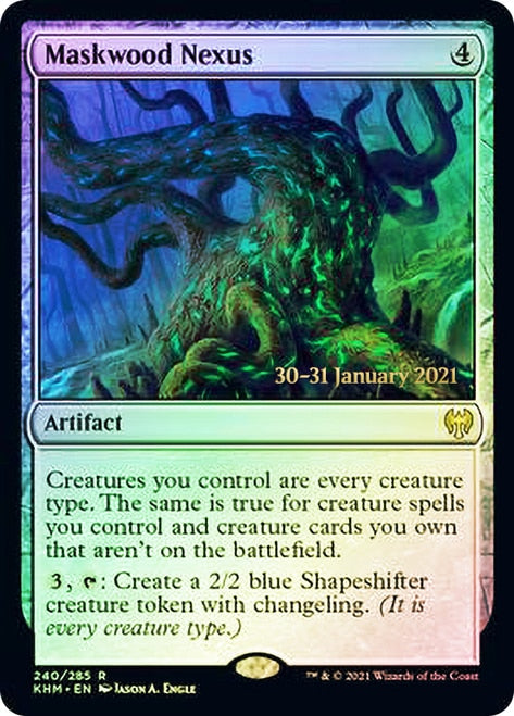 Maskwood Nexus [Kaldheim Prerelease Promos] MTG Single Magic: The Gathering | Red Claw Gaming