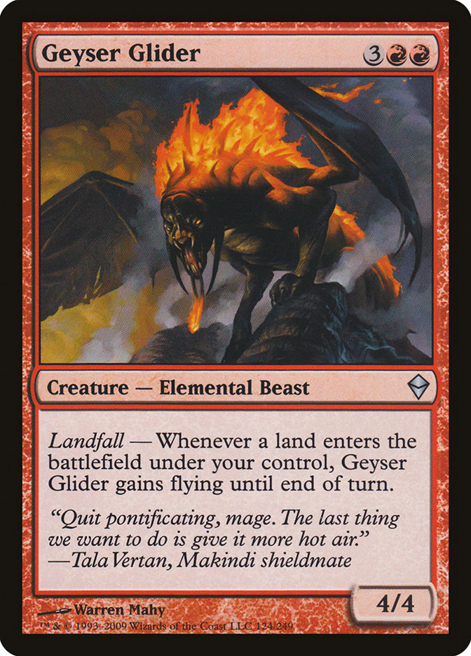 Geyser Glider [Zendikar] MTG Single Magic: The Gathering | Red Claw Gaming