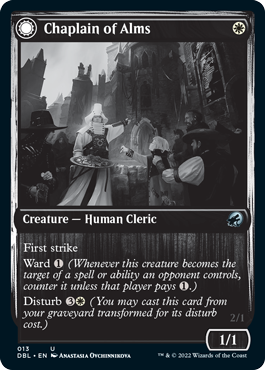 Chaplain of Alms // Chapel Shieldgeist [Innistrad: Double Feature] MTG Single Magic: The Gathering | Red Claw Gaming