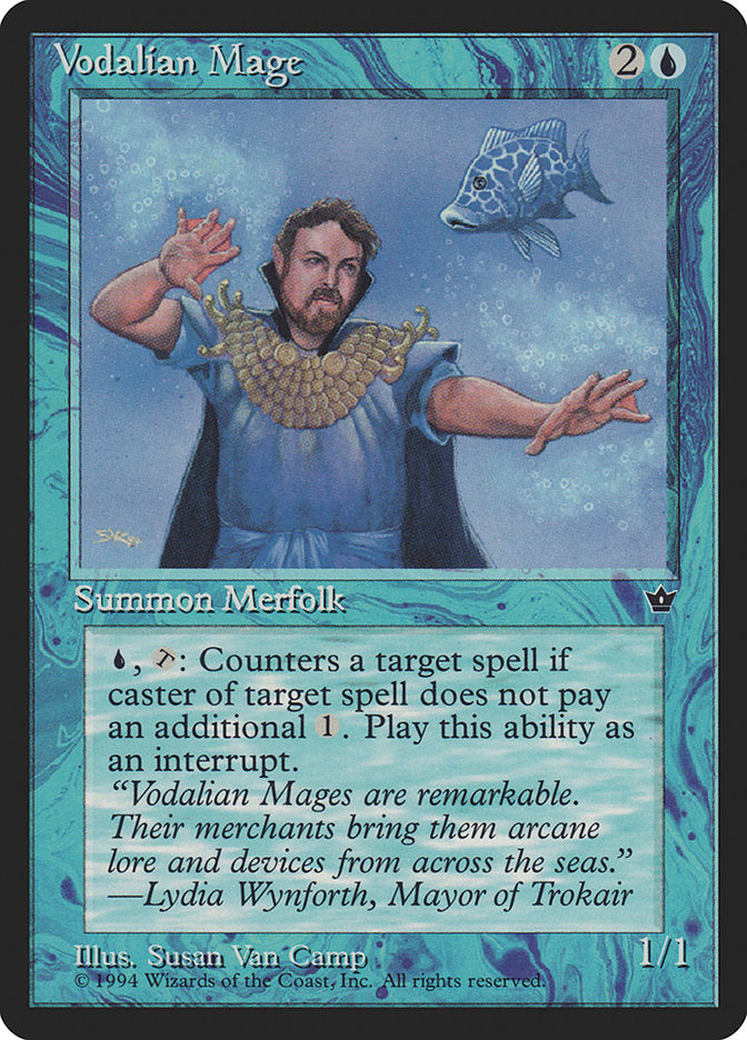 Vodalian Mage (Susan Van Camp) [Fallen Empires] MTG Single Magic: The Gathering | Red Claw Gaming