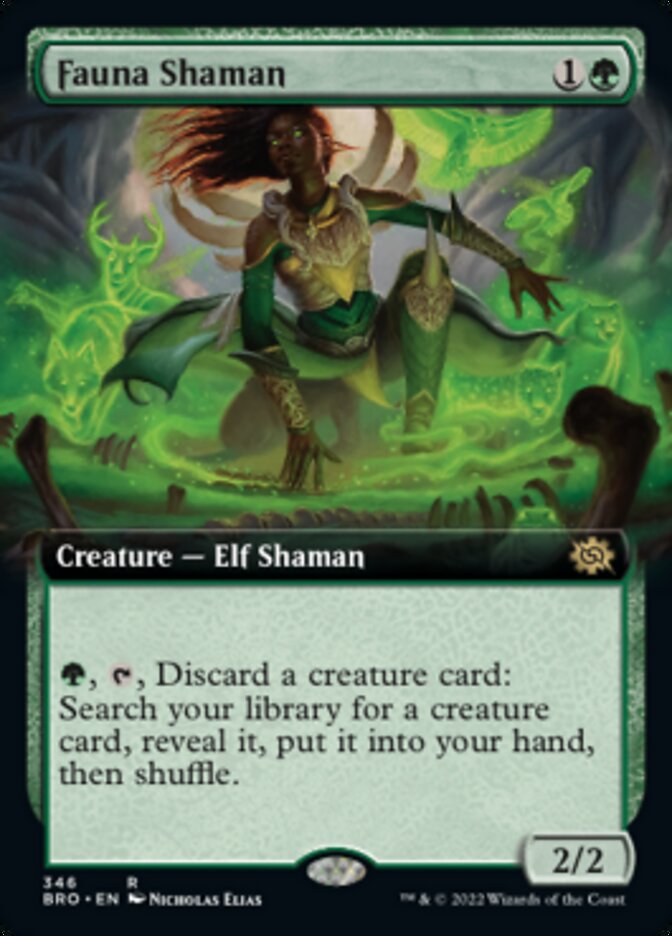 Fauna Shaman (Extended Art) [The Brothers' War] MTG Single Magic: The Gathering | Red Claw Gaming
