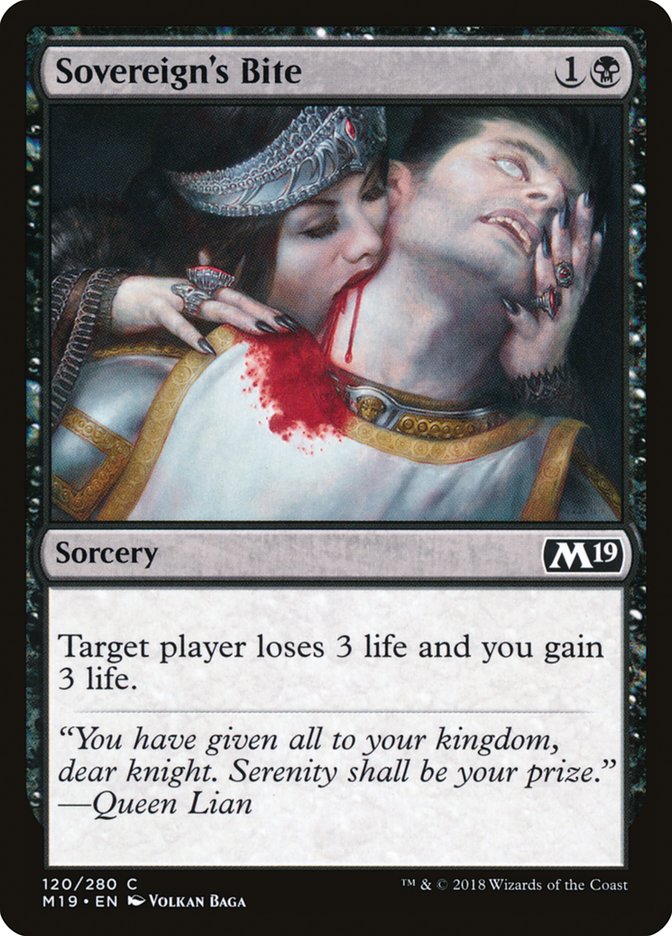 Sovereign's Bite [Core Set 2019] MTG Single Magic: The Gathering | Red Claw Gaming