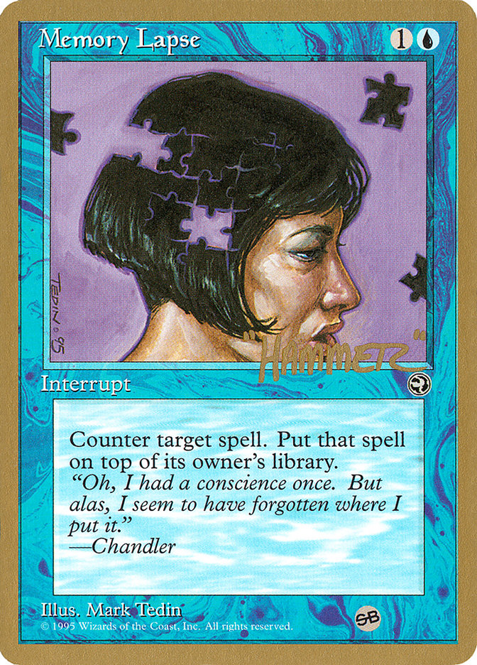 Memory Lapse (Jigsaw) (Shawn "Hammer" Regnier) (SB) [Pro Tour Collector Set] MTG Single Magic: The Gathering | Red Claw Gaming
