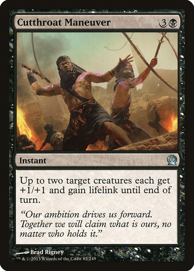 Cutthroat Maneuver [Theros] MTG Single Magic: The Gathering | Red Claw Gaming