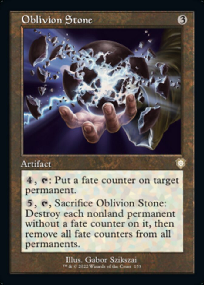Oblivion Stone (Retro) [The Brothers' War Commander] MTG Single Magic: The Gathering | Red Claw Gaming