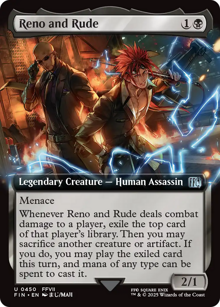 Reno and Rude (Extended Art) [FINAL FANTASY] MTG Single Magic: The Gathering | Red Claw Gaming