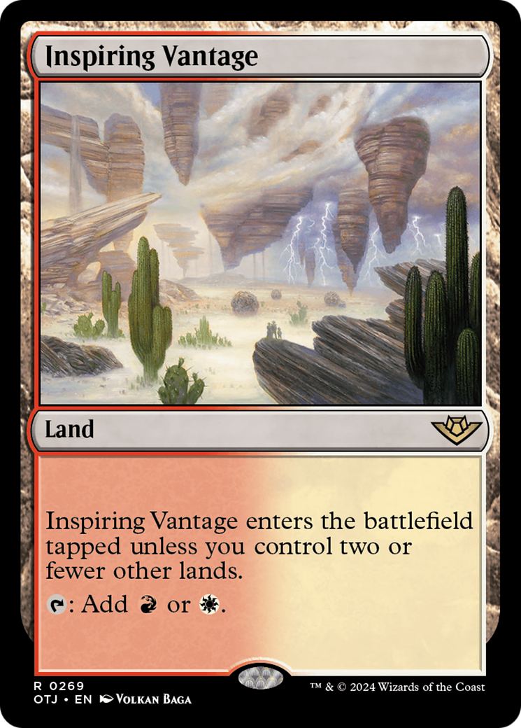 Inspiring Vantage [Outlaws of Thunder Junction] MTG Single Magic: The Gathering    | Red Claw Gaming