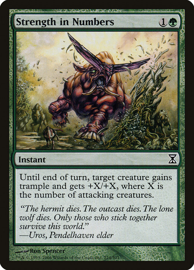 Strength in Numbers [Time Spiral] MTG Single Magic: The Gathering | Red Claw Gaming