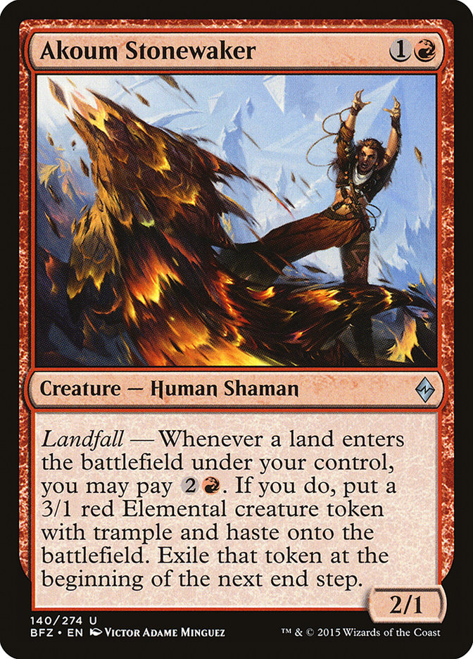 Akoum Stonewaker [Battle for Zendikar] MTG Single Magic: The Gathering | Red Claw Gaming