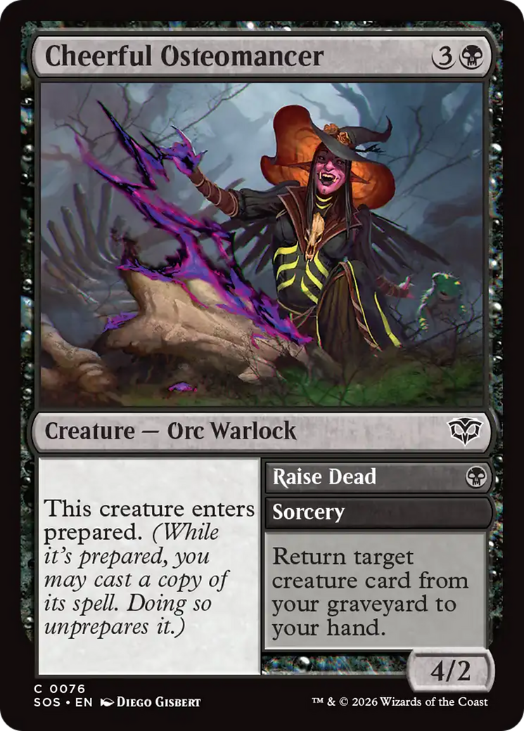 Cheerful Osteomancer [Secrets of Strixhaven] MTG Single Magic: The Gathering | Red Claw Gaming