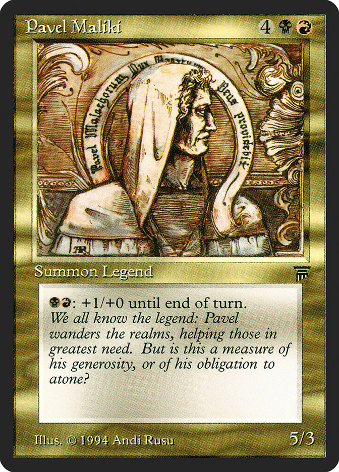 Pavel Maliki [Legends] MTG Single Magic: The Gathering | Red Claw Gaming