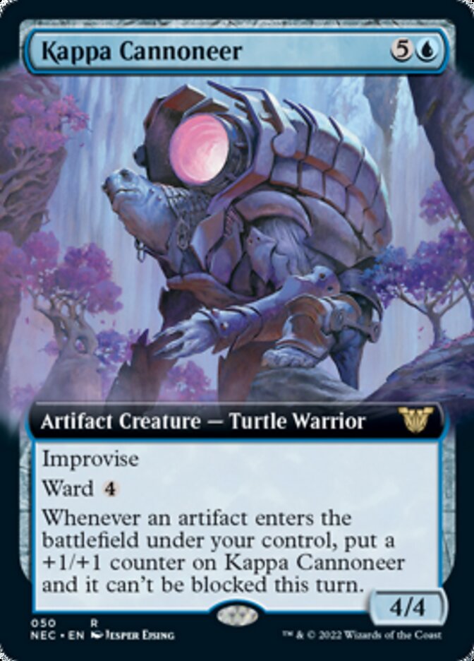 Kappa Cannoneer (Extended Art) [Kamigawa: Neon Dynasty Commander] MTG Single Magic: The Gathering | Red Claw Gaming
