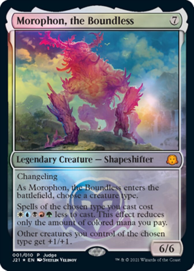 Morophon, the Boundless [Judge Gift Cards 2021] MTG Single Magic: The Gathering | Red Claw Gaming