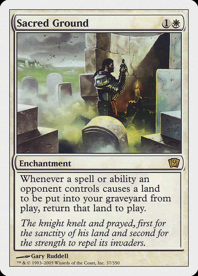 Sacred Ground [Ninth Edition] MTG Single Magic: The Gathering | Red Claw Gaming