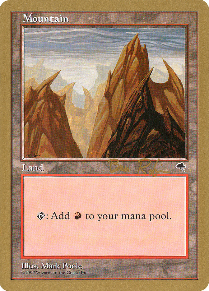 Mountain (br343) (Ben Rubin) [World Championship Decks 1998] MTG Single Magic: The Gathering | Red Claw Gaming