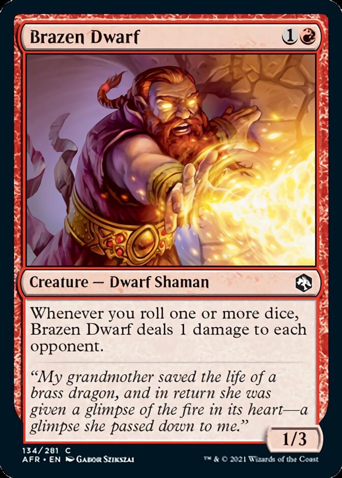 Brazen Dwarf [Dungeons & Dragons: Adventures in the Forgotten Realms] MTG Single Magic: The Gathering | Red Claw Gaming