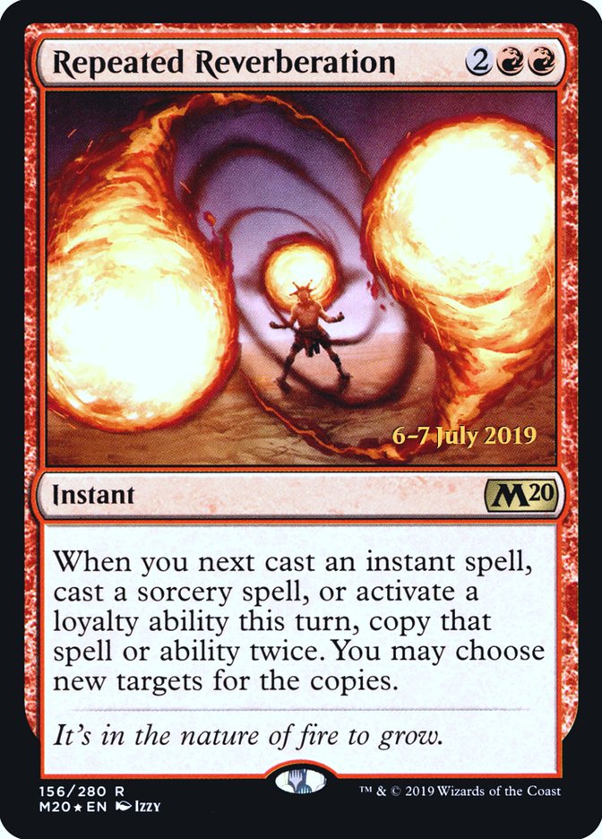 Repeated Reverberation [Core Set 2020 Prerelease Promos] MTG Single Magic: The Gathering | Red Claw Gaming