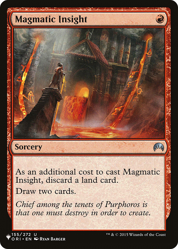 Magmatic Insight [The List] MTG Single Magic: The Gathering | Red Claw Gaming