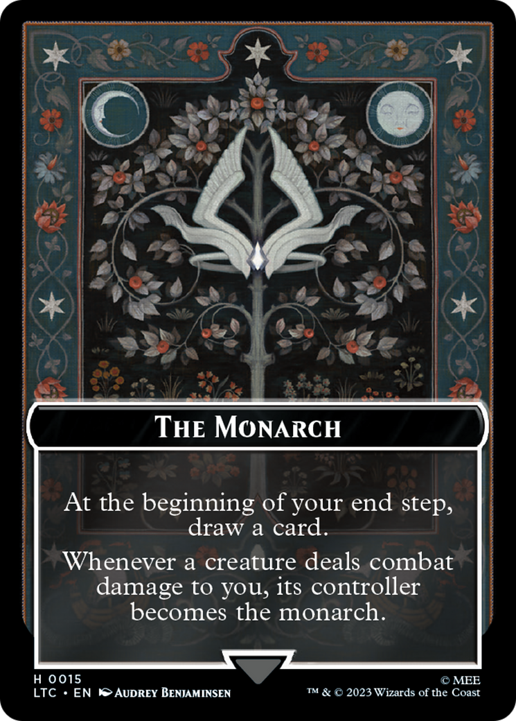 The Monarch // Treasure Double-Sided Token [The Lord of the Rings: Tales of Middle-Earth Commander Tokens] MTG Single Magic: The Gathering | Red Claw Gaming