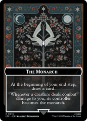 The Monarch // Treasure Double-Sided Token [The Lord of the Rings: Tales of Middle-Earth Commander Tokens] MTG Single Magic: The Gathering | Red Claw Gaming