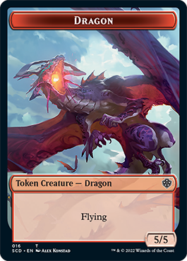 Dragon // Dragon Double-Sided Token [Starter Commander Decks] MTG Single Magic: The Gathering | Red Claw Gaming
