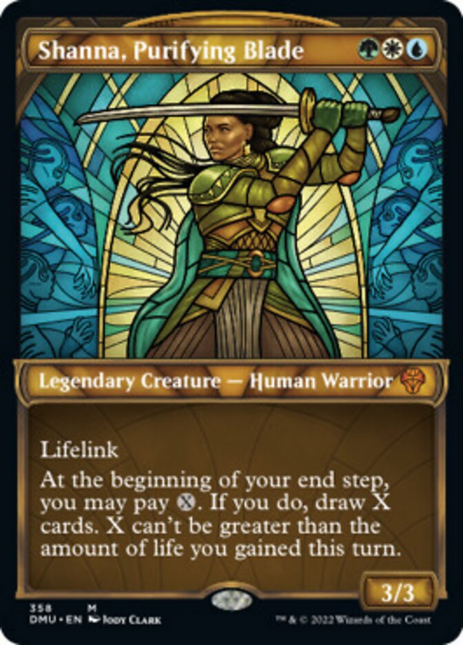 Shanna, Purifying Blade (Showcase Textured) [Dominaria United] MTG Single Magic: The Gathering | Red Claw Gaming