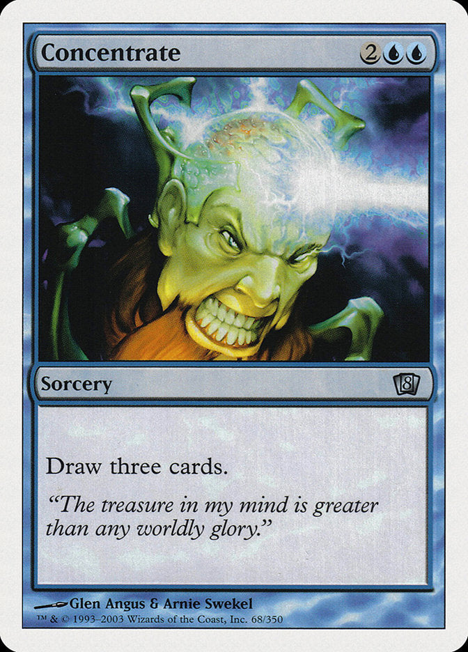 Concentrate [Eighth Edition] MTG Single Magic: The Gathering | Red Claw Gaming