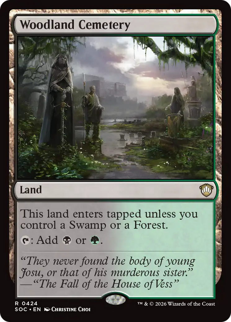 Woodland Cemetery [Secrets of Strixhaven Commander] MTG Single Magic: The Gathering | Red Claw Gaming