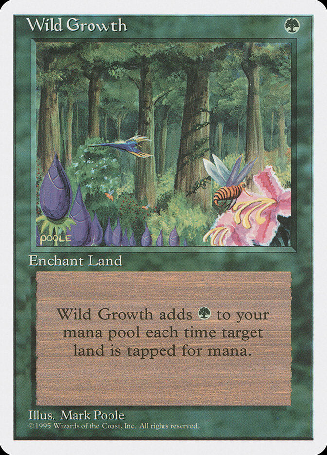 Wild Growth [Fourth Edition] MTG Single Magic: The Gathering | Red Claw Gaming