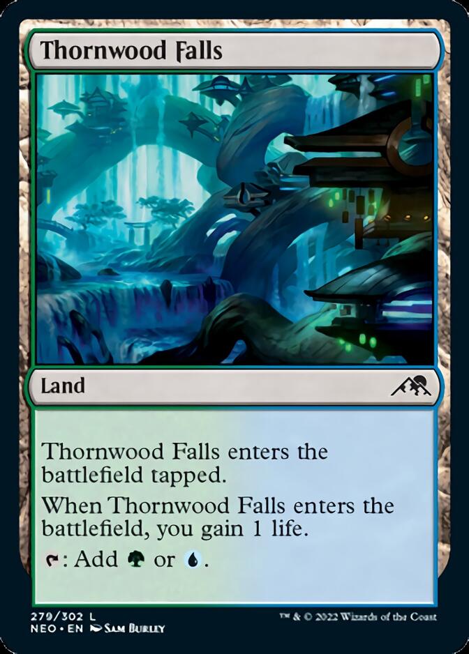 Thornwood Falls [Kamigawa: Neon Dynasty] MTG Single Magic: The Gathering    | Red Claw Gaming