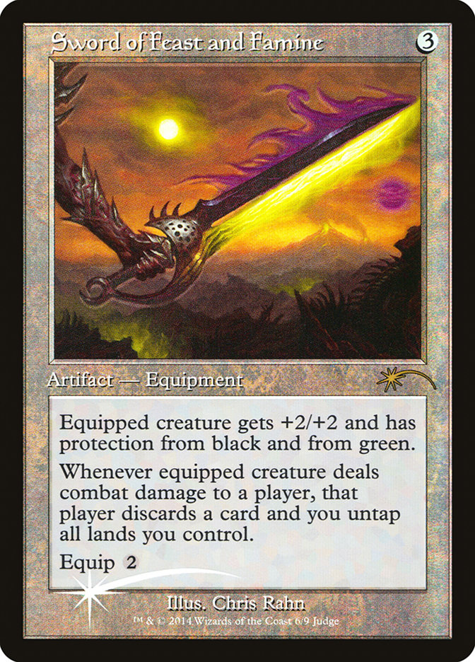 Sword of Feast and Famine [Judge Gift Cards 2014] MTG Single Magic: The Gathering | Red Claw Gaming