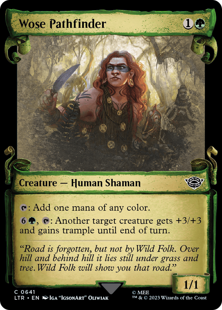 Wose Pathfinder [The Lord of the Rings: Tales of Middle-Earth Showcase Scrolls] MTG Single Magic: The Gathering | Red Claw Gaming