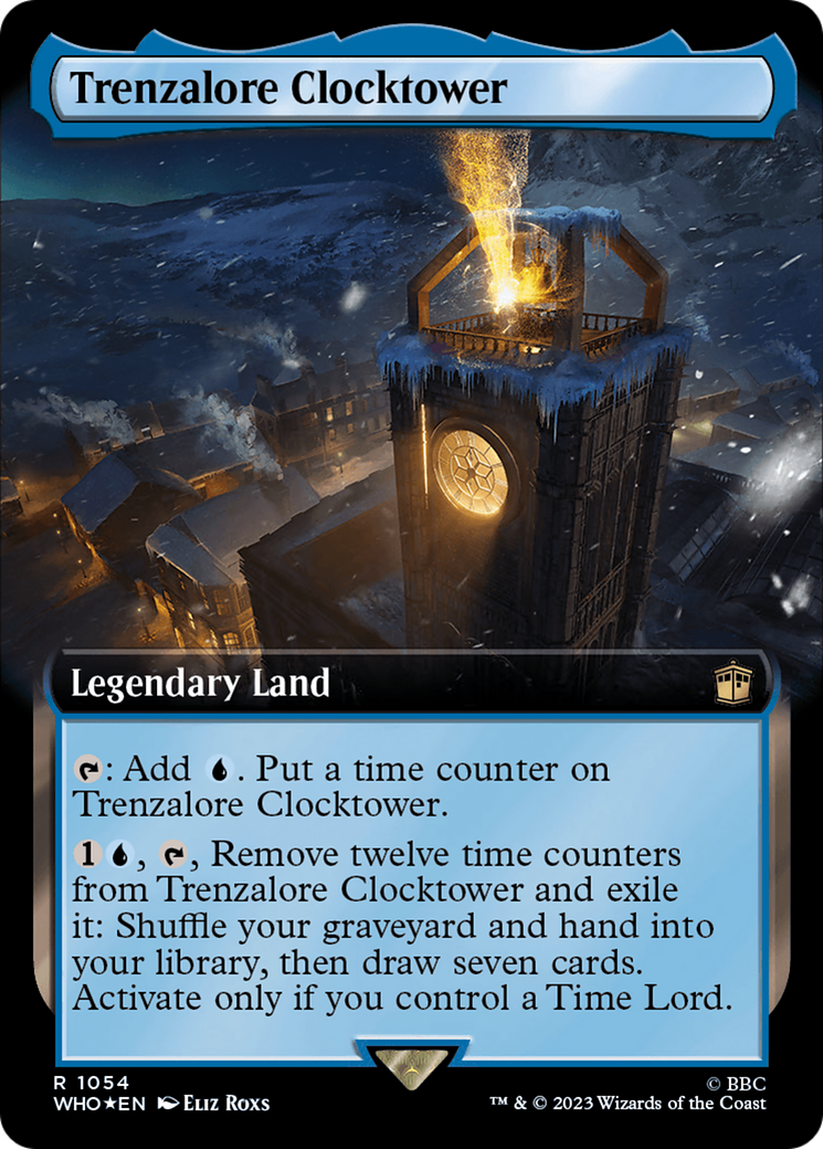 Trenzalore Clocktower (Extended Art) (Surge Foil) [Doctor Who] MTG Single Magic: The Gathering    | Red Claw Gaming