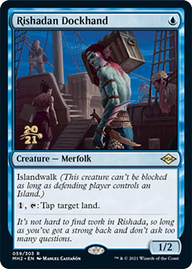 Rishadan Dockhand [Modern Horizons 2 Prerelease Promos] MTG Single Magic: The Gathering | Red Claw Gaming