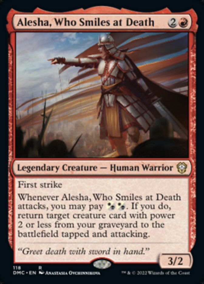 Alesha, Who Smiles at Death [Dominaria United Commander] MTG Single Magic: The Gathering | Red Claw Gaming