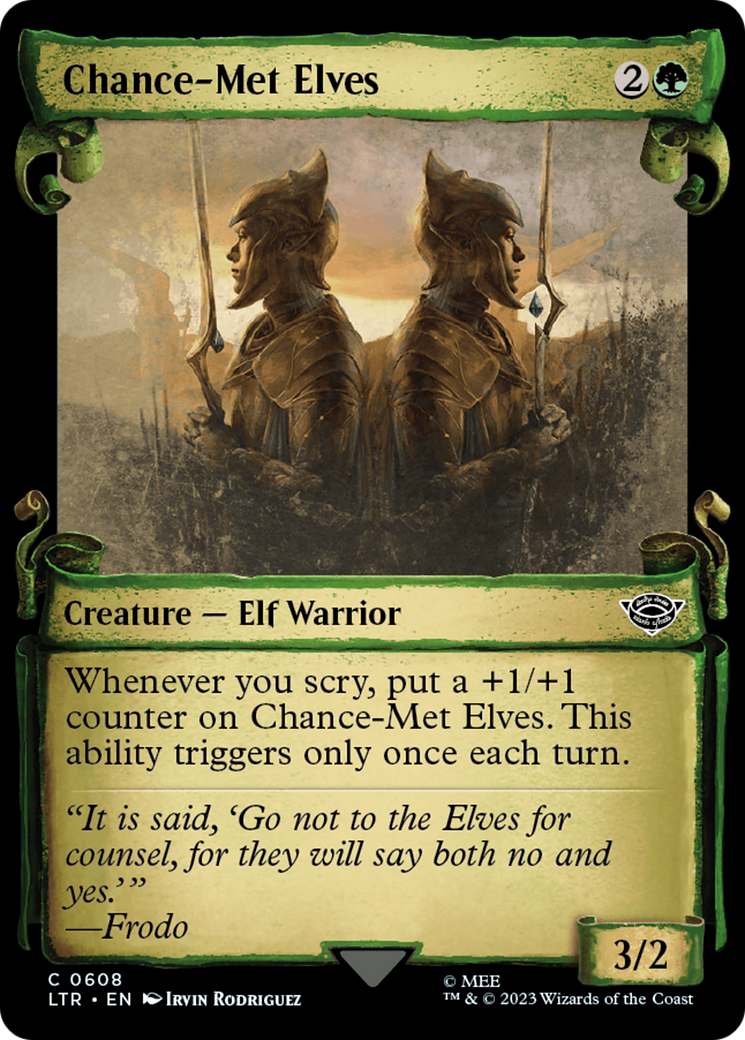 Chance-Met Elves [The Lord of the Rings: Tales of Middle-Earth Showcase Scrolls] MTG Single Magic: The Gathering | Red Claw Gaming