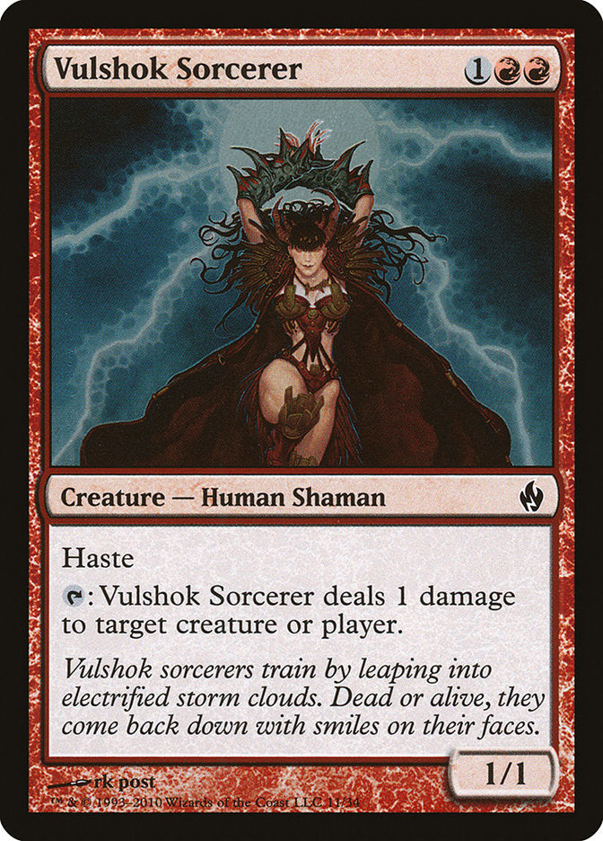 Vulshok Sorcerer [Premium Deck Series: Fire and Lightning] MTG Single Magic: The Gathering | Red Claw Gaming