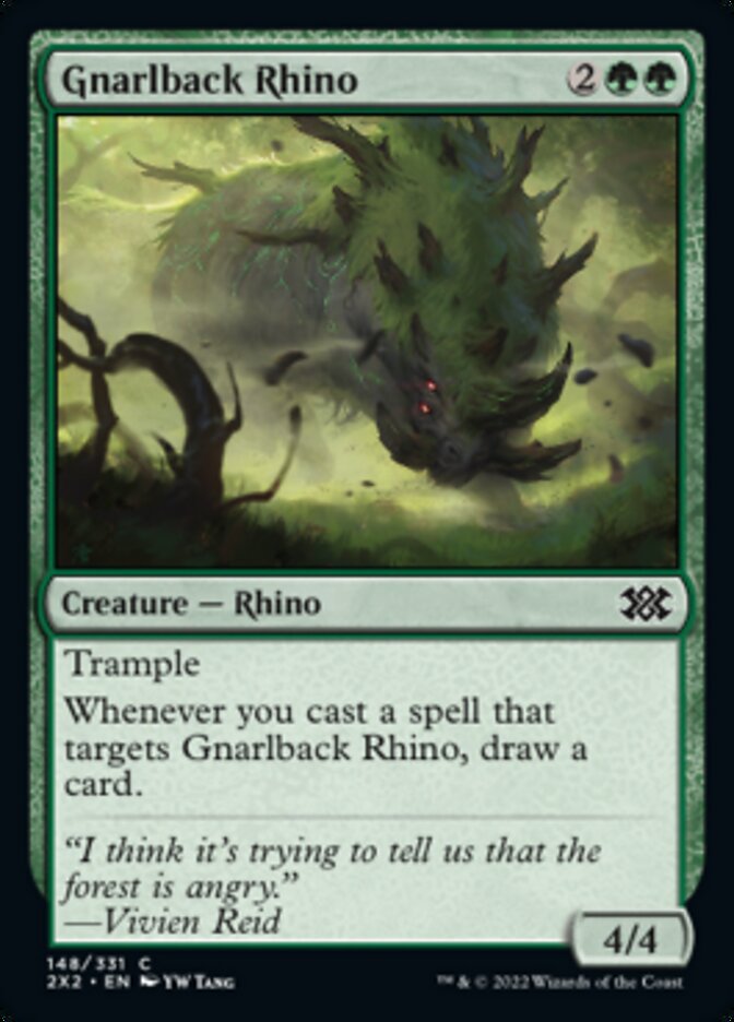 Gnarlback Rhino [Double Masters 2022] MTG Single Magic: The Gathering    | Red Claw Gaming