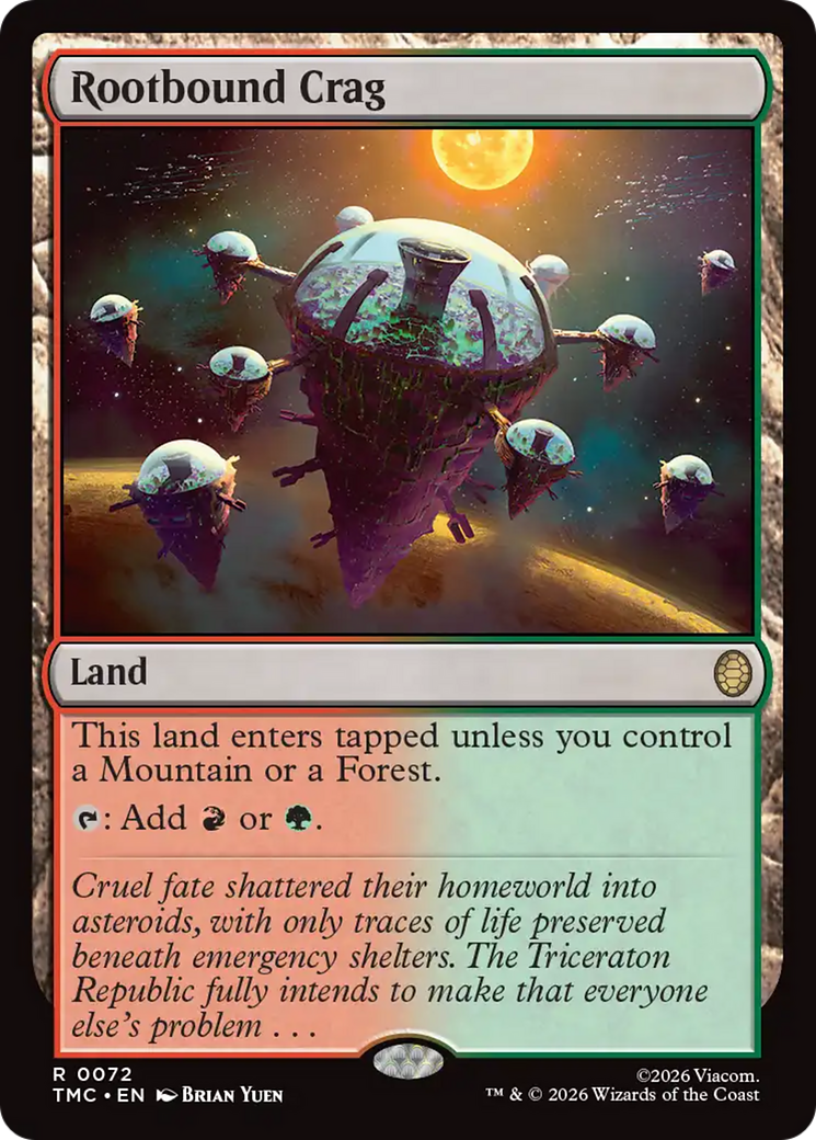 Rootbound Crag [Teenage Mutant Ninja Turtles Commander] MTG Single Magic: The Gathering | Red Claw Gaming