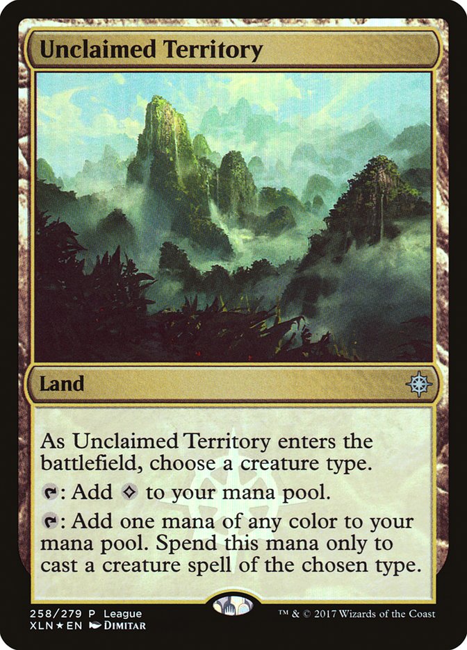Unclaimed Territory (League) [Ixalan Promos] MTG Single Magic: The Gathering | Red Claw Gaming