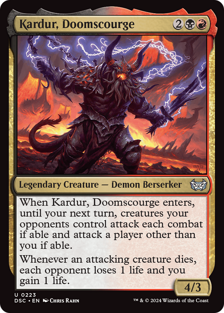 Kardur, Doomscourge [Duskmourn: House of Horror Commander] MTG Single Magic: The Gathering | Red Claw Gaming